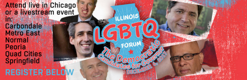Advertisement for a forum sponsored by Equality Illinois.