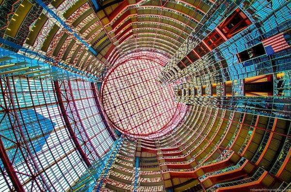 The James R. Thompson Center in Chicago.
