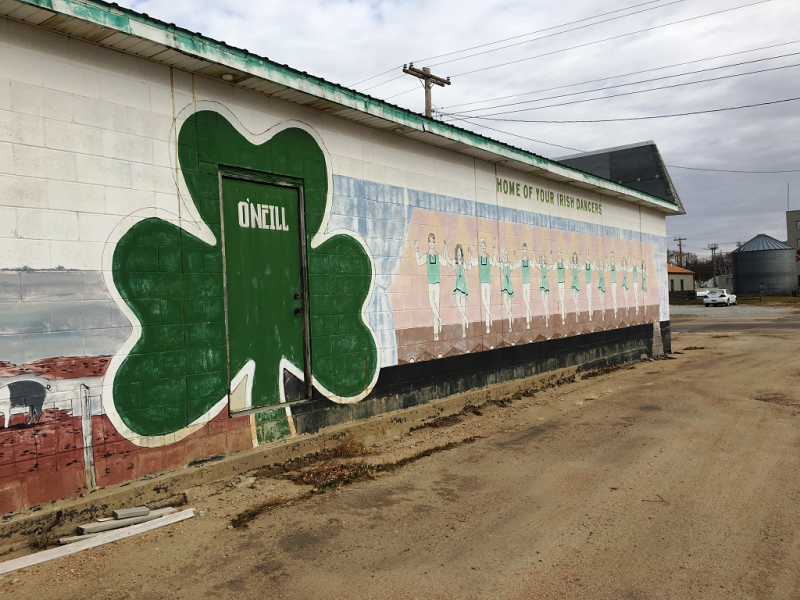 The Irish dance studio in O'Neill, Nebraska, a town of about 3,600 people that's been designated the Irish Capital of Nebraska.