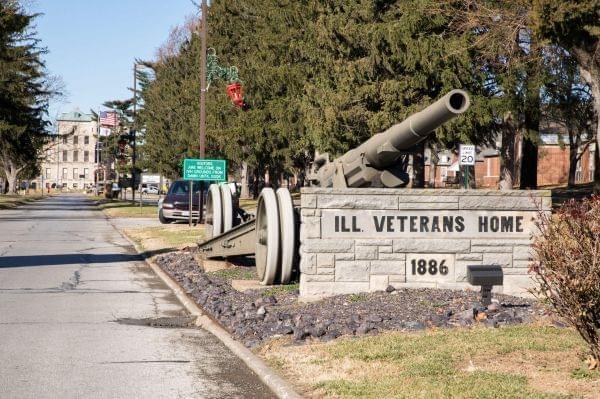 Entrance to the Illinois Veterans' Home in Quincy.