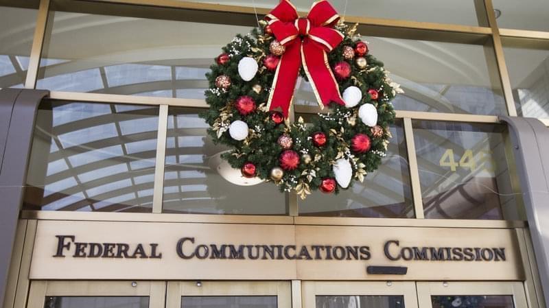 Entrance to the Federal Communications Commission in Washington, DC.