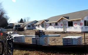 New apartments are being built in Holdrege, Nebraska, where an elementary school used to be.