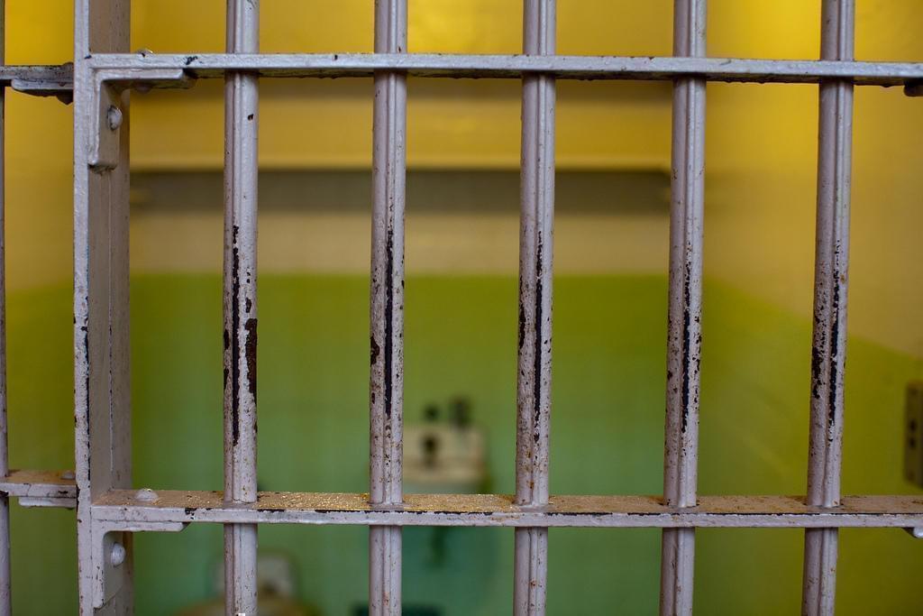 Prison cell.