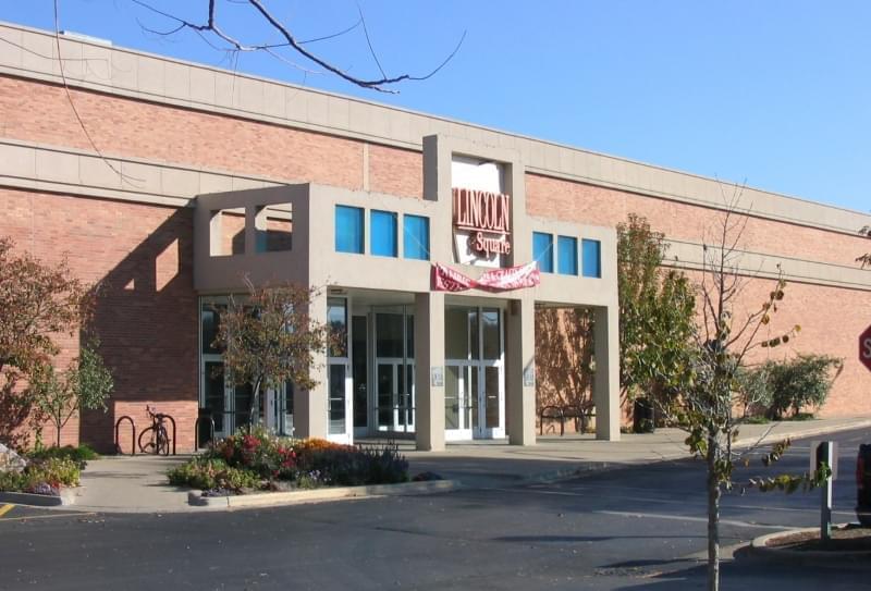 Lincoln Square Mall Entrance in downtown Urbana