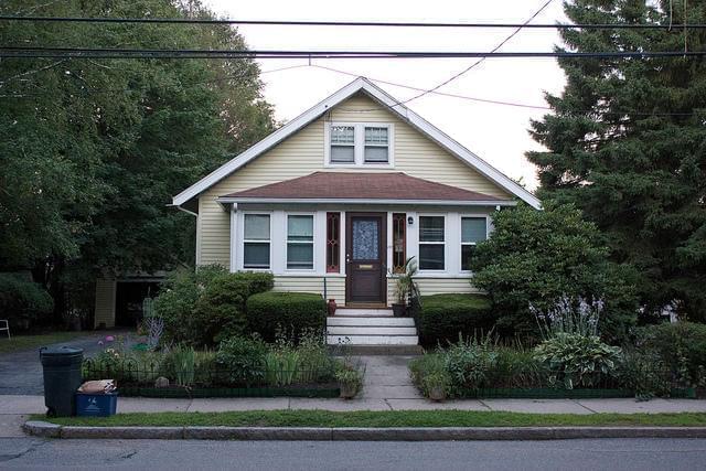 Front of a house.