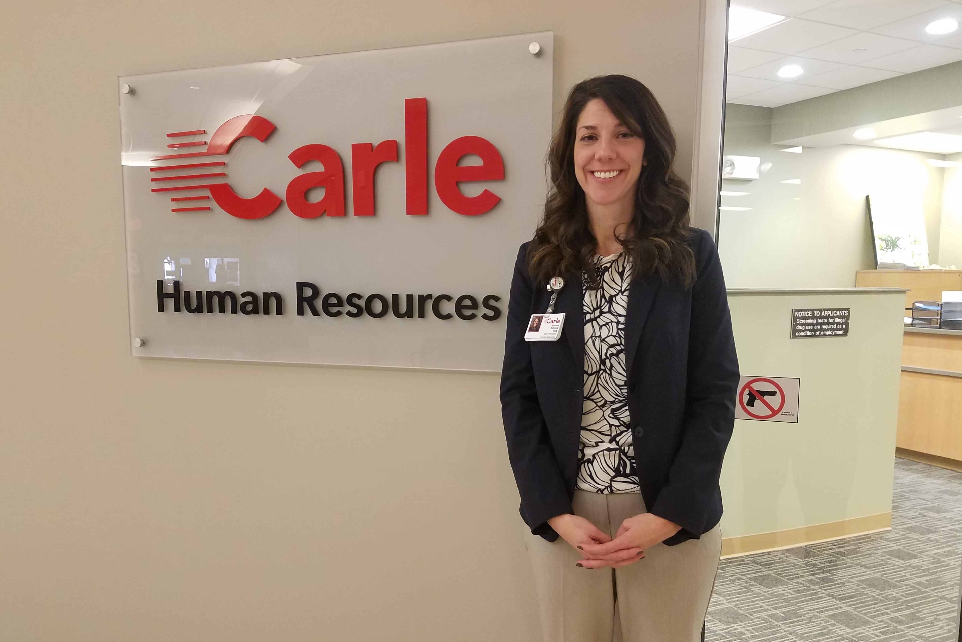 Carle Vice-President Lauren Schmid