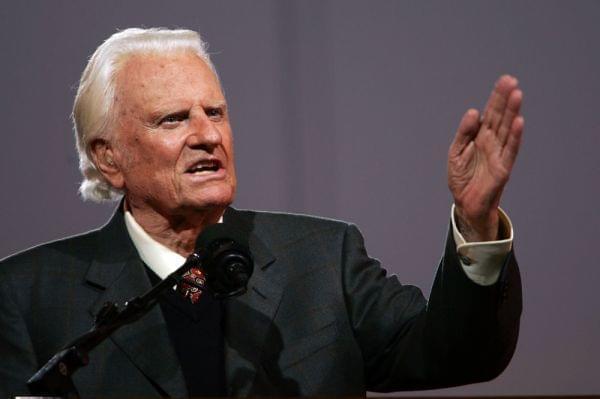 Evangelist Billy Graham speaks during in 2005 in the Queens, N.Y. Graham was one of the most influential religious figures of the 20th century. Scholars say his death marks the end of a historical era, in which one person could unify Protestant Chris