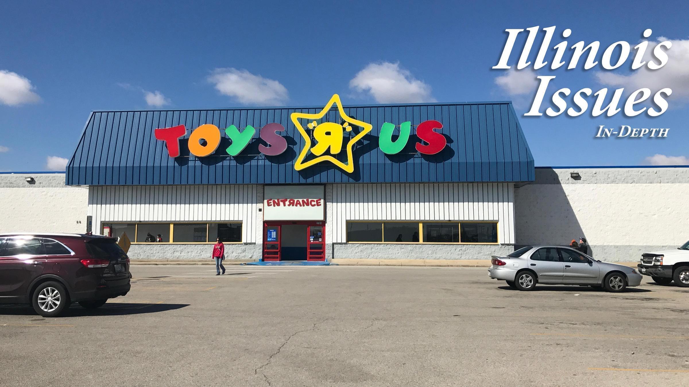 The Toys R Us store location in Springfield, Illinois.