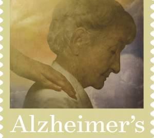 Alzheimer's first-class postage stamp. 
