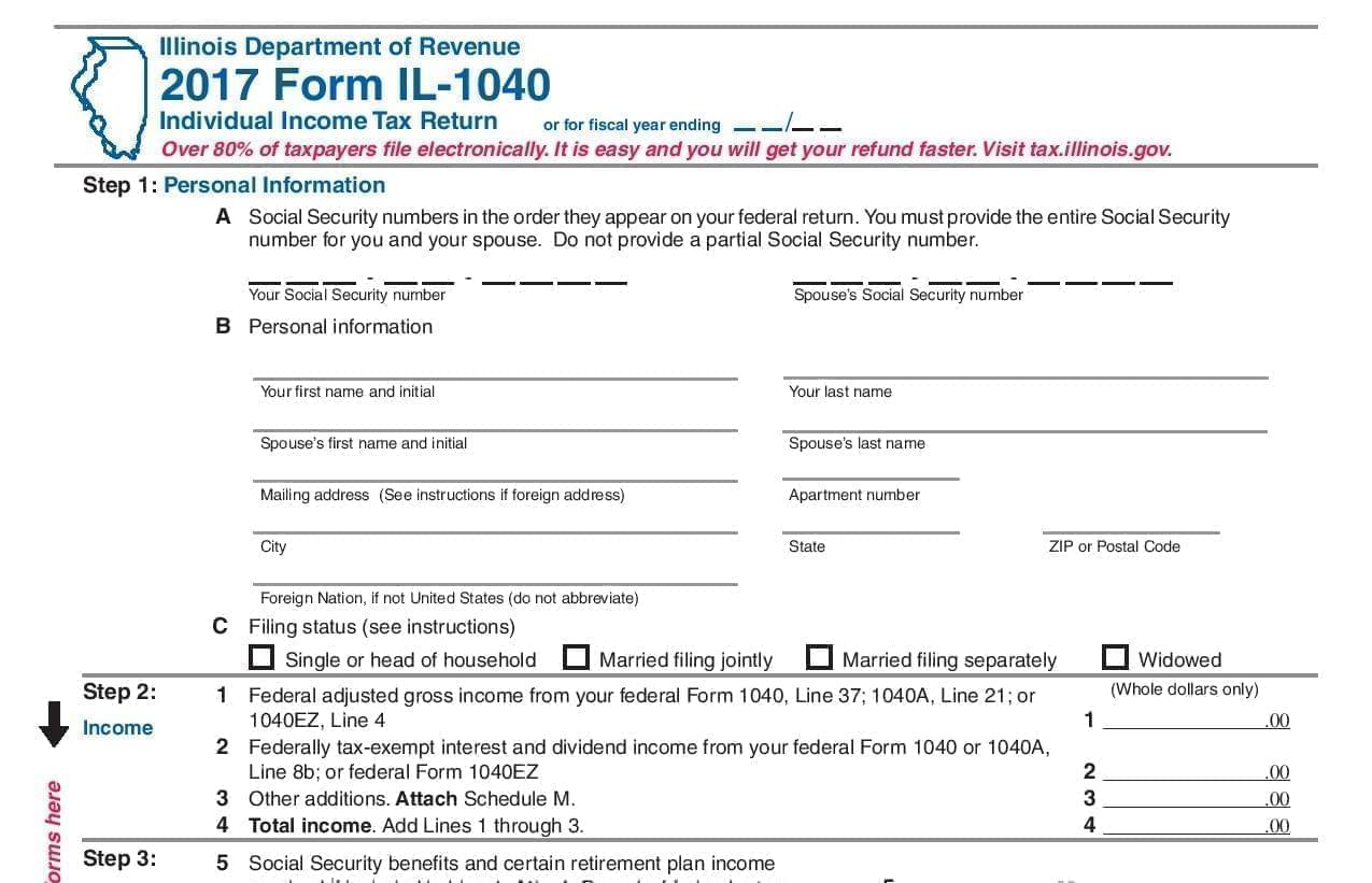 Illinois State Income Tax Form