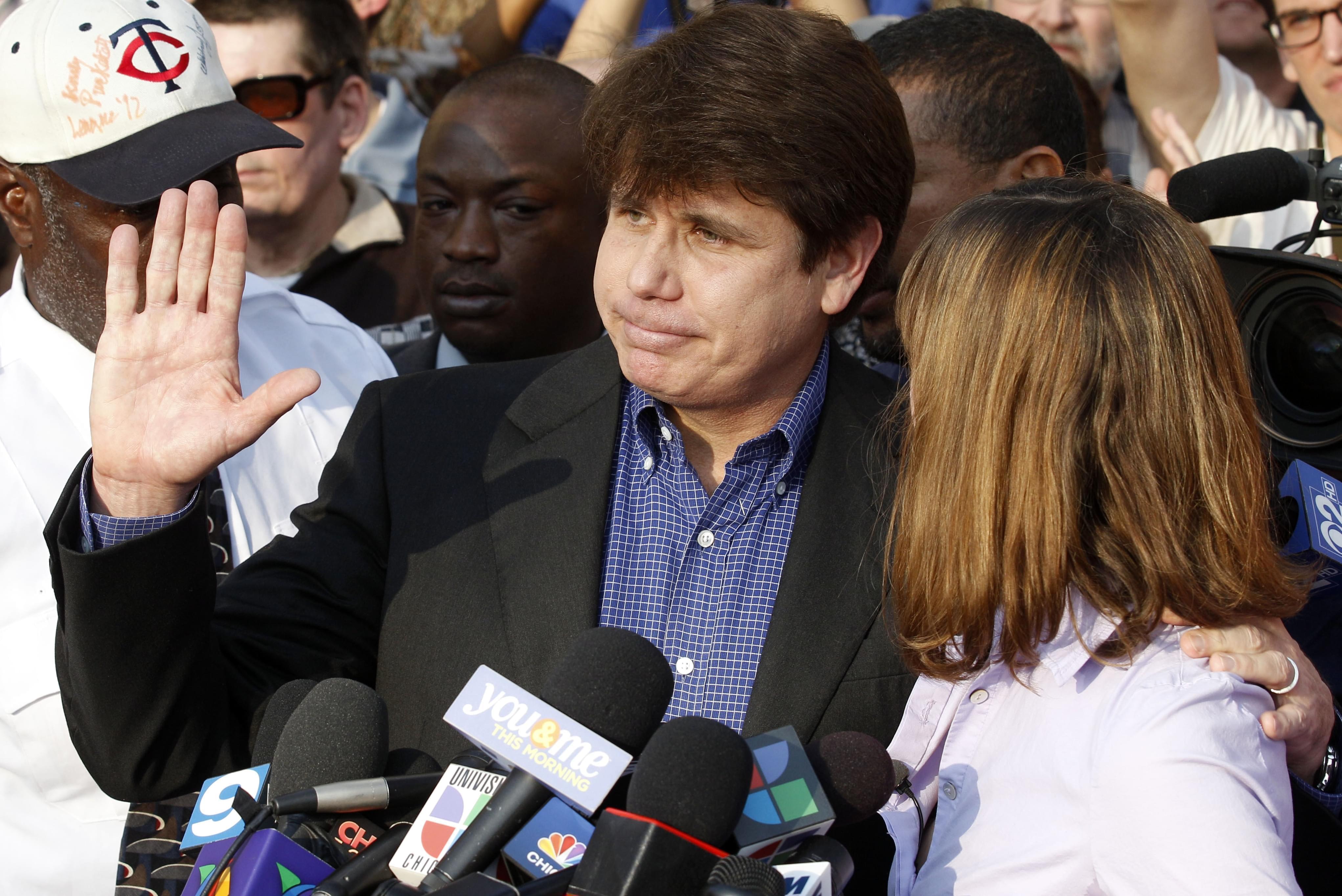 Former Illinois Gov. Rod Blagojevich and wife Patti, in 2012.