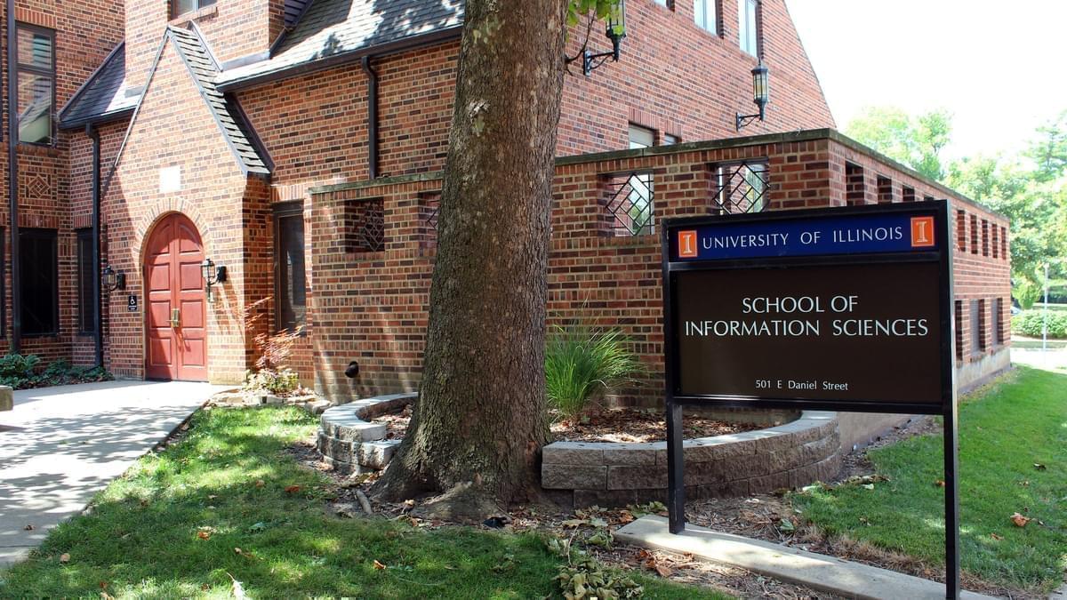 A sign that reads "School of Information Science."