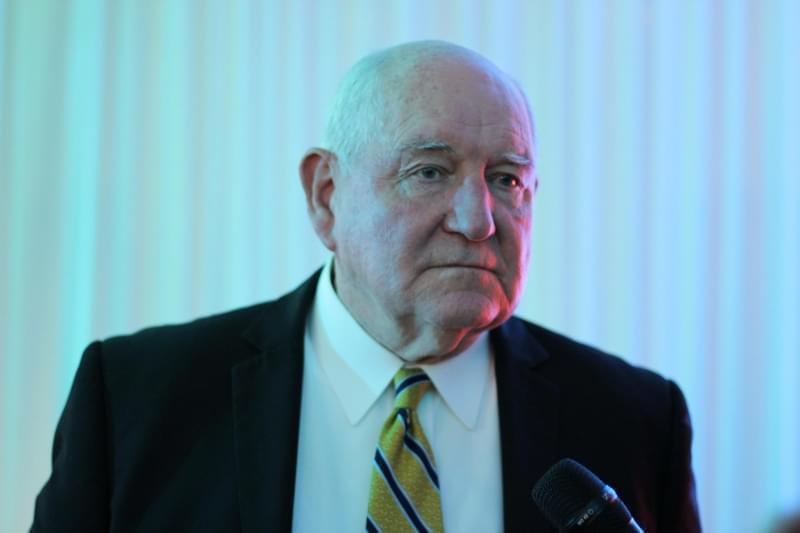 Agriculture Secretary Sonny Perdue, shown in Denver in April 2018, said he believes the farm bill will be passed before the September deadline.