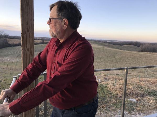 Jerry Eisterhold runs Vox Vineyards in Weston, Missouri. Here's working to save long-lost American wine grape varietals.