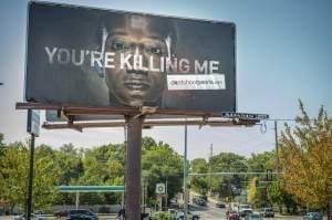 Peoria launched its 'Don't Shoot' initiative with a graphic billboard campaign.