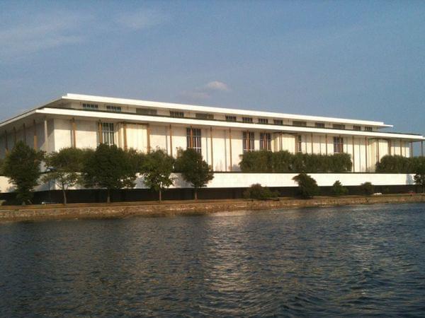 Kennedy Center seen from the Potomac River.