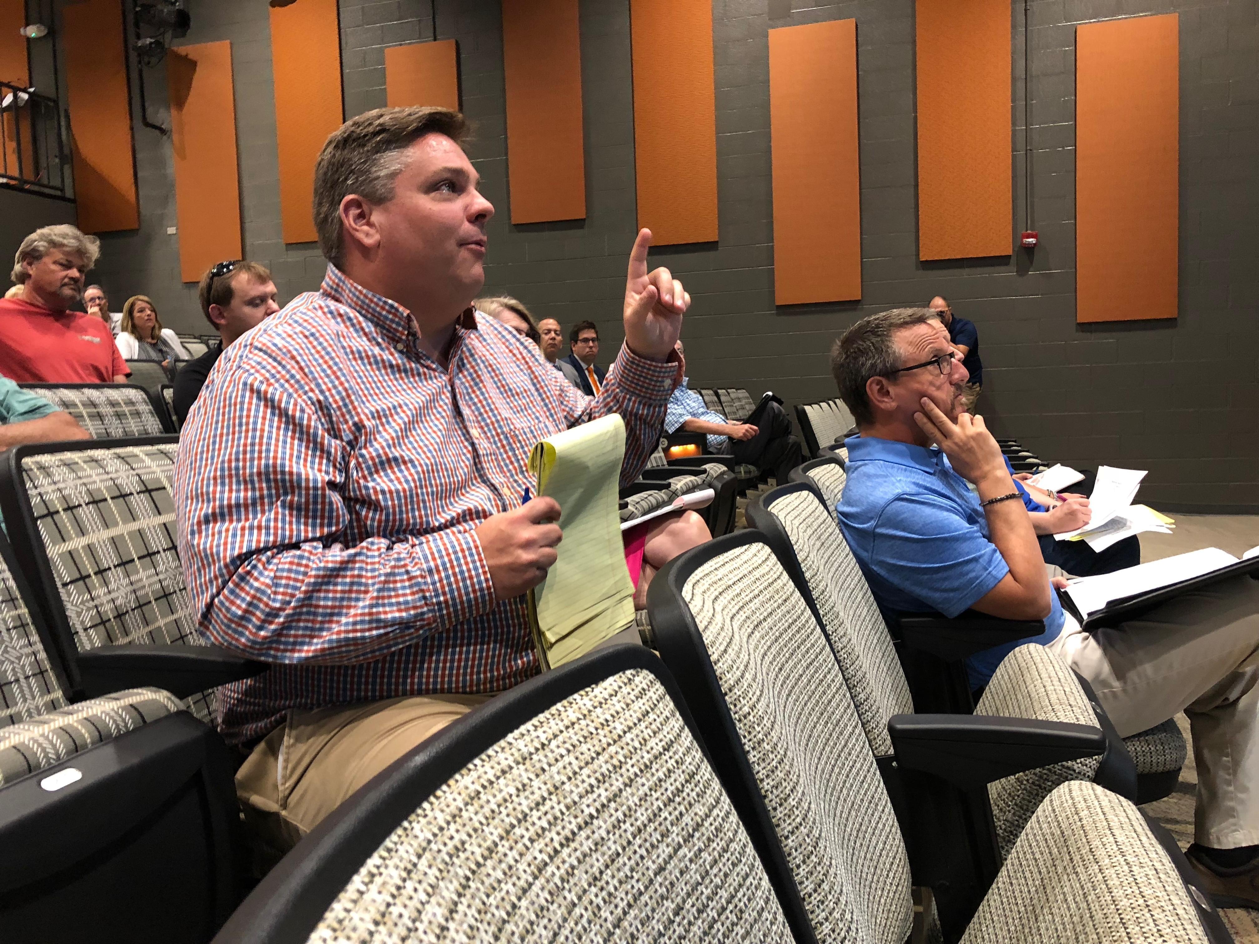 State Senator Chapin Rose spoke at a Mahomet Aquifer Task Force meeting on Monday June 18. The task force member discussed with the state advisory panel how to protect the aquifer from gas leaks in the future. 