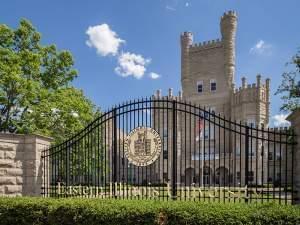 The Old Main Building and gate at Eastern Illinois University
