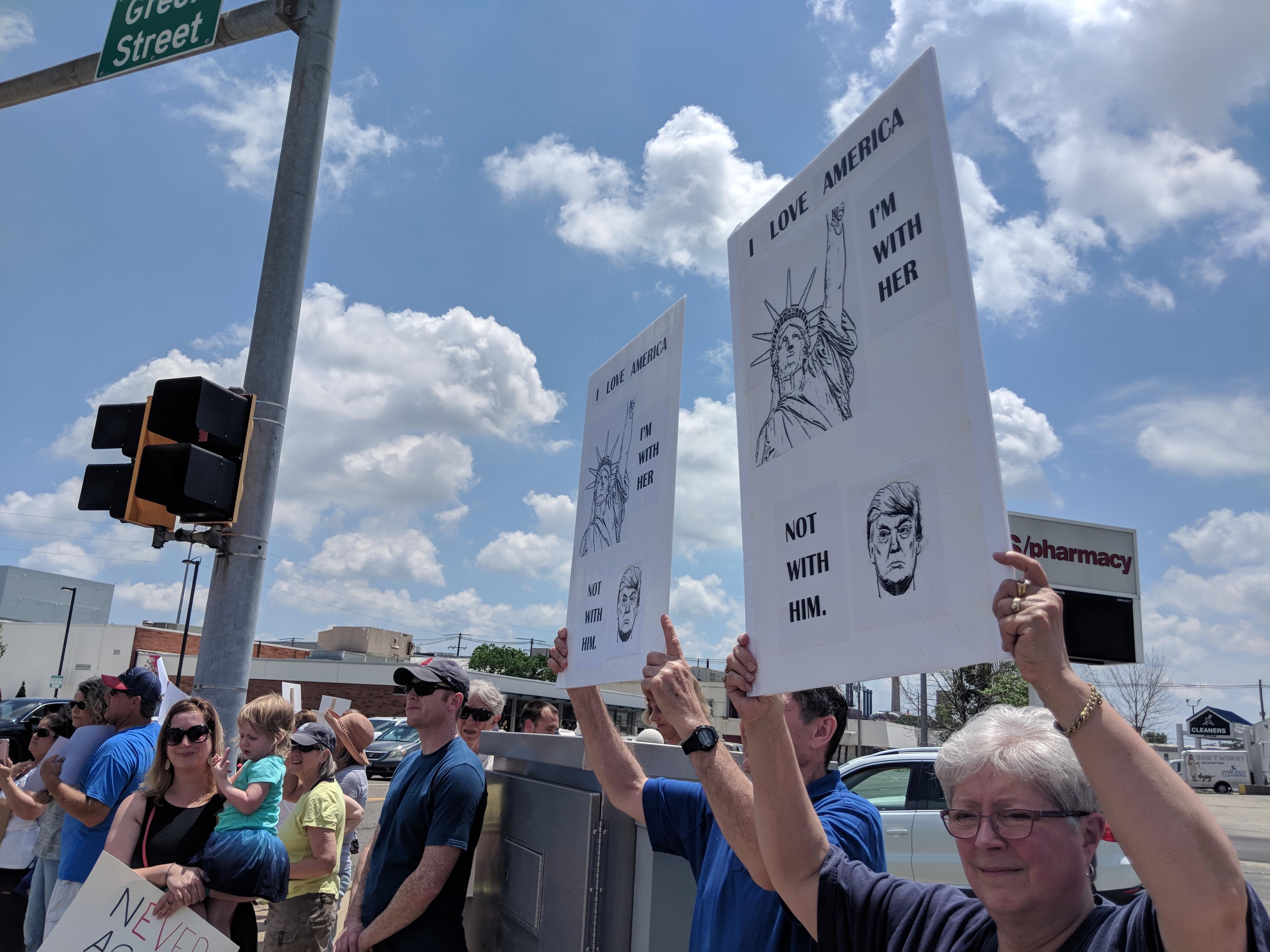 protesters in Champaign
