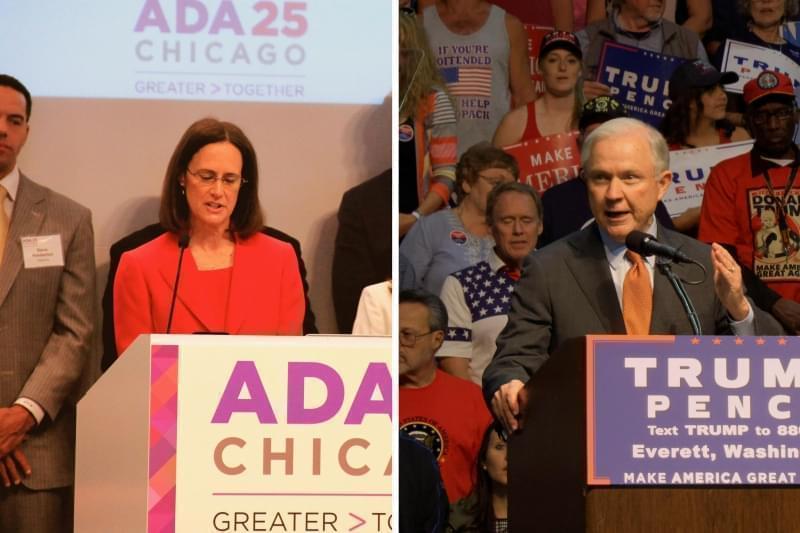 Illinois Attorney General Lisa Madigan, and US Attorney General Jeff Sessions.