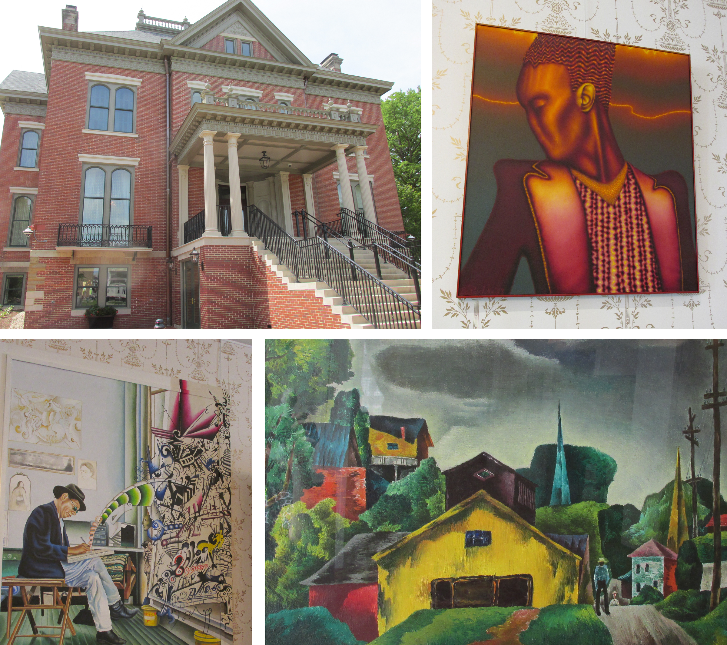 Newly renovated mansion + artwork on display (descriptions & more artwork in slide show.)