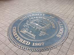 University of Illinois Seal at the McFarland Memorial Bell.