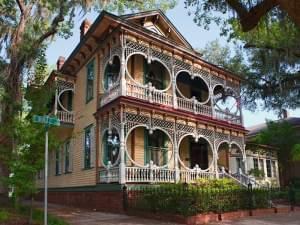 A “Gingerbread House” in old Savannah.