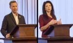 U.S. Rep. Rodney Davis and Betsy Dirksen Londrigan. 