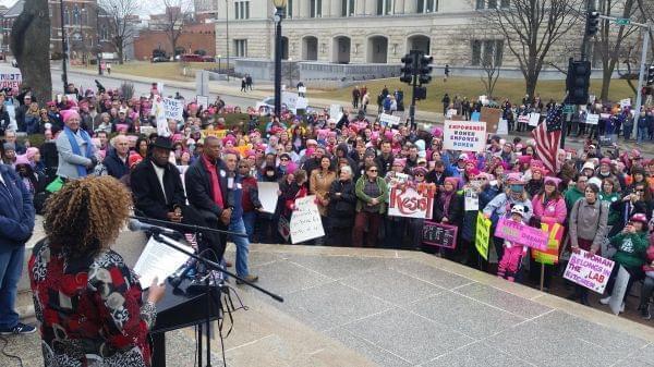 In January about 1,000 people convened in Springfield for the second annual Women's March. This year's focus was getting out the vote.