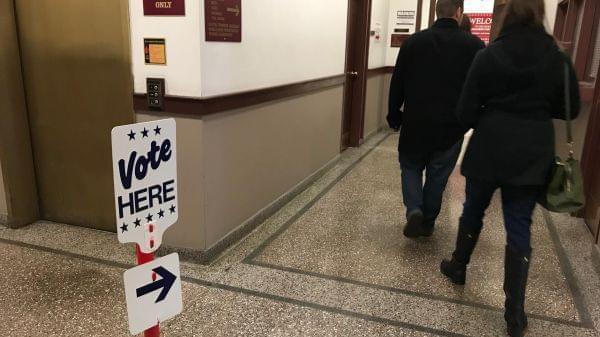 Sangamon County residents vote early at the county building.
