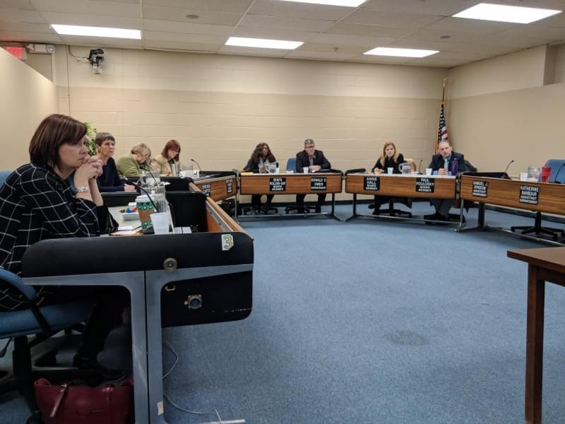 The Urbana District 116 Board of Education and administrators during a public meeting of the board held on Nov. 20, 2018. 