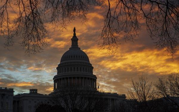 The U.S. Capitol on Saturday morning, the first day of a partial government shutdown.