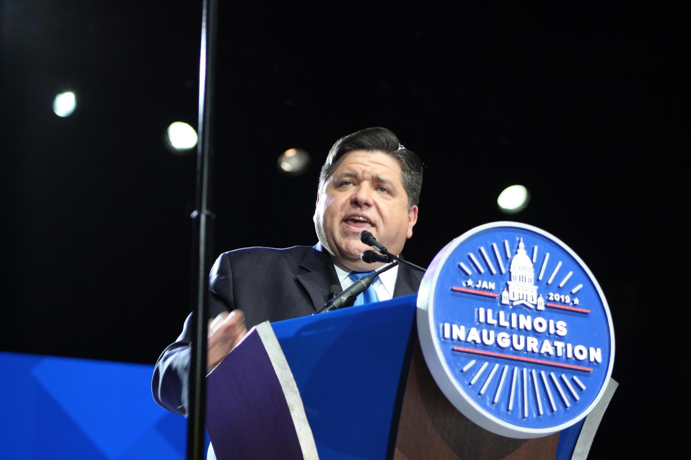 J.B. Pritzker is sworn in as Illinois' 43rd governor on January 14, 2019.