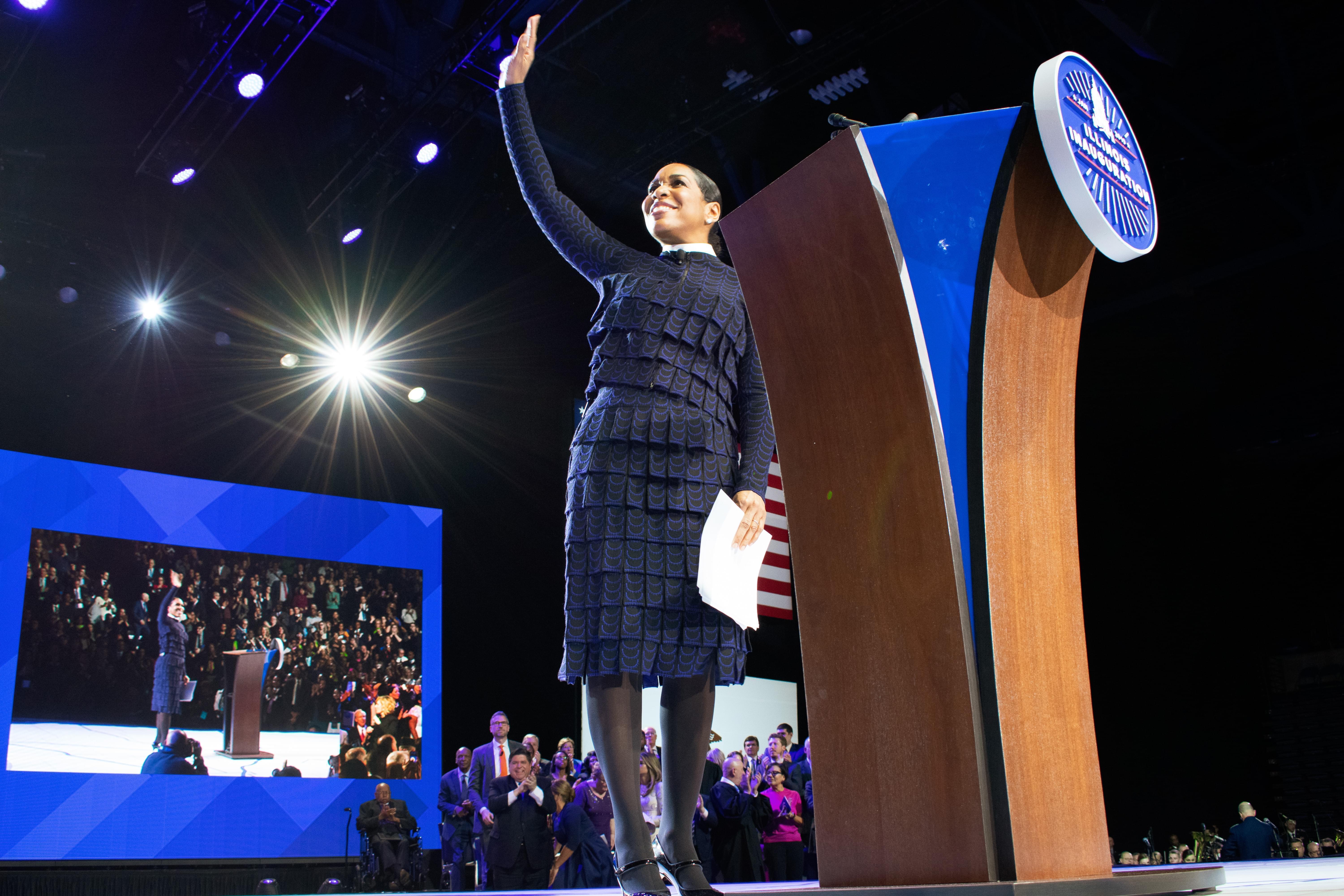 Lieutenant Governor Stratton at Inauguration