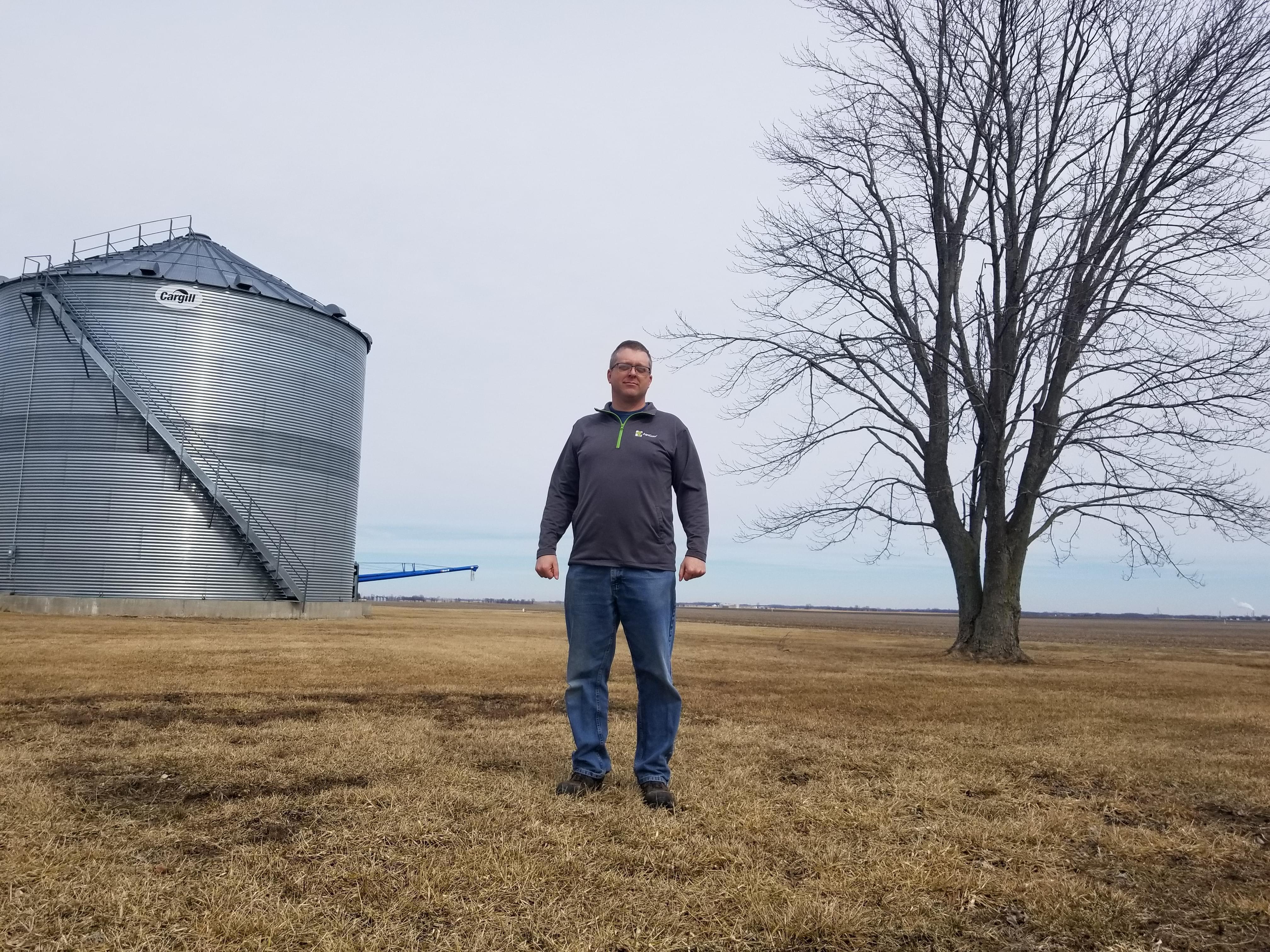 Aaron Phipps farms 2,100 acres in eastern Illinois, two miles from the Indiana border. He's been with Farmers Business Network for three years and fully supports the service.