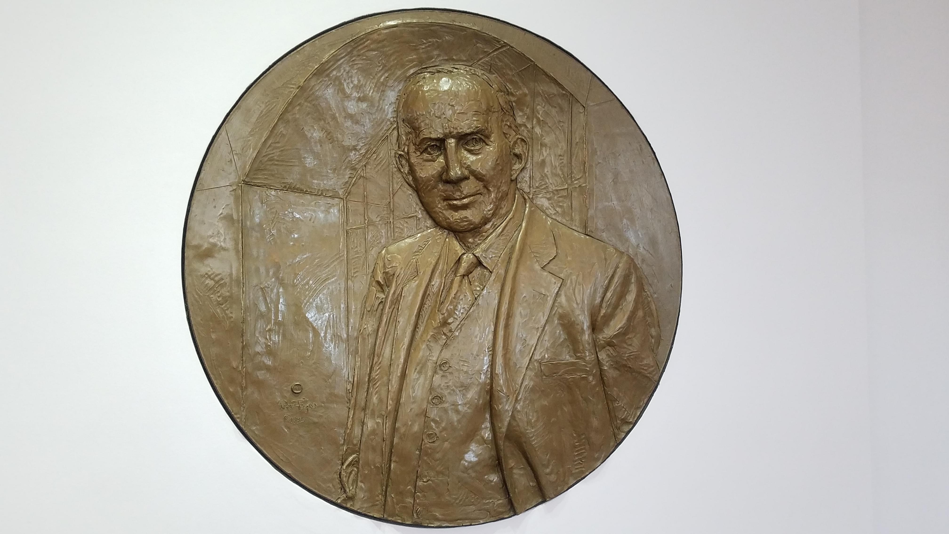 Relief sculpture of William W. Grainger.