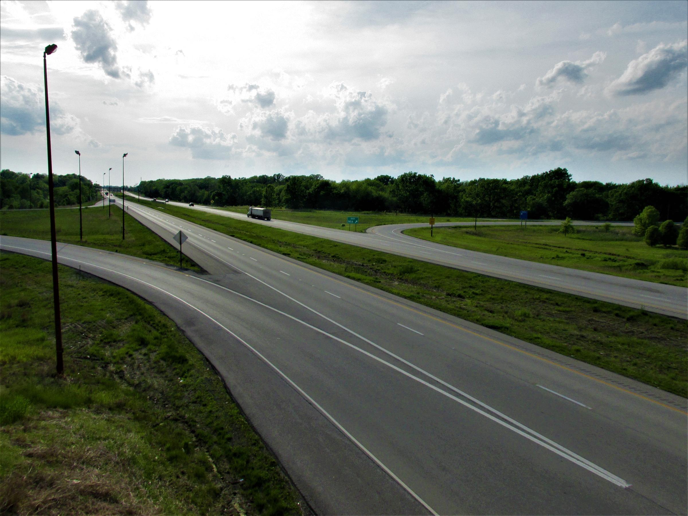 An interstate interchange near Springfield.