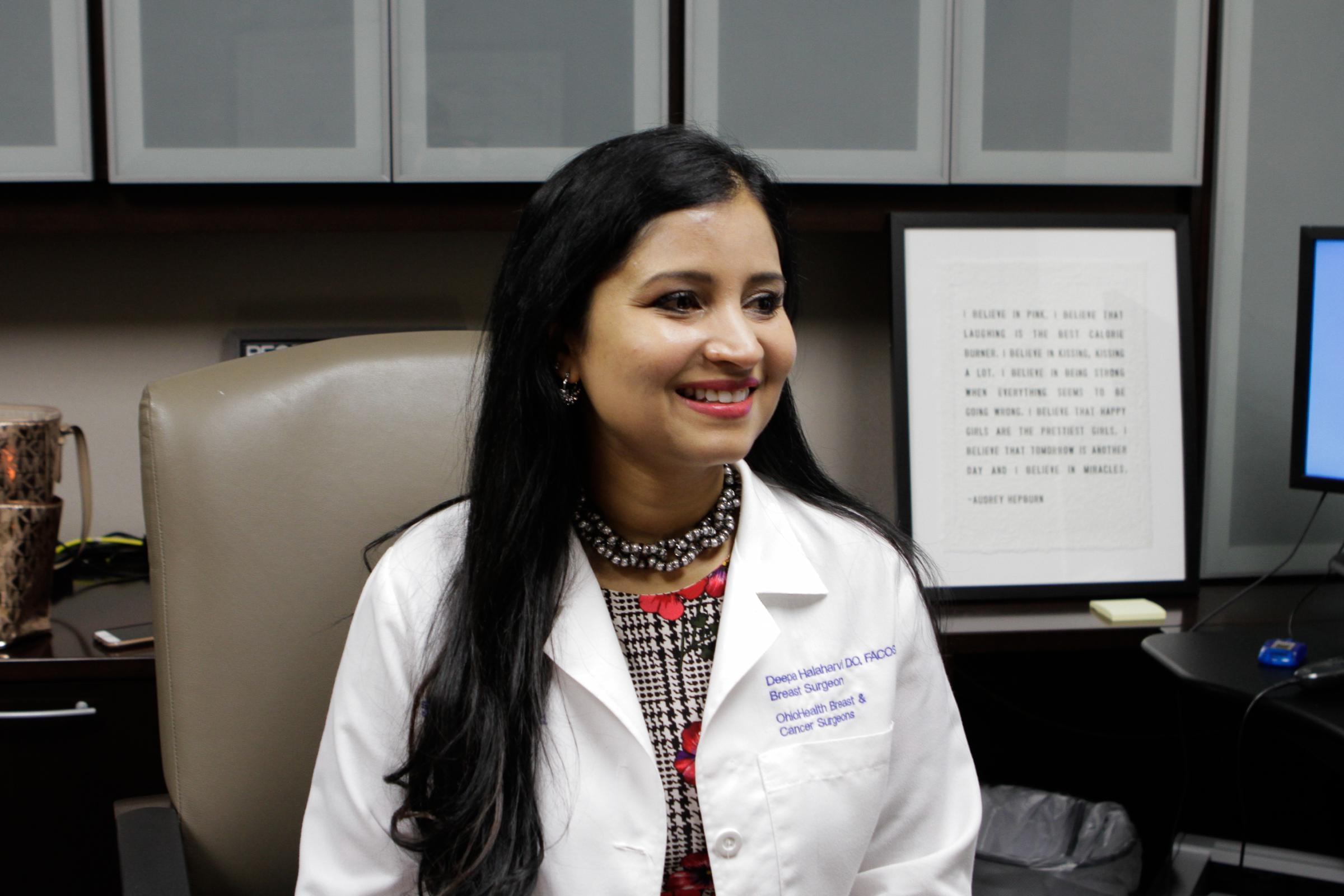Deepa Halaharvi is a breast cancer surgeon at Ohio Health.