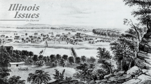 View of Kaskaskia, 1841. Lithograph by J. C. Wild, from J. C. Wild and L. F. Thomas, The Valley of the Mississippi Illustrated in a Series of Views (St. Louis: Chambers and Knapp, 1841). 
