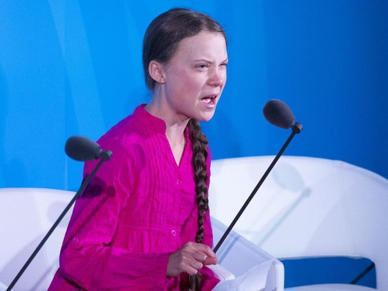 "We'll be watching you," Thunberg told world leaders Monday, speaking at the U.N. Climate Action Summit in New York City. 