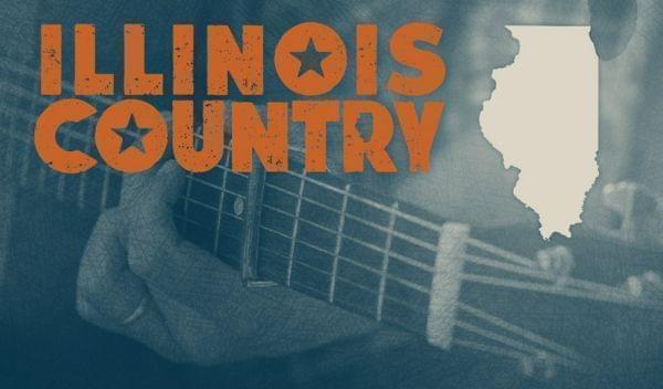 Picture of person playing guitar. Says "Illinois Country."