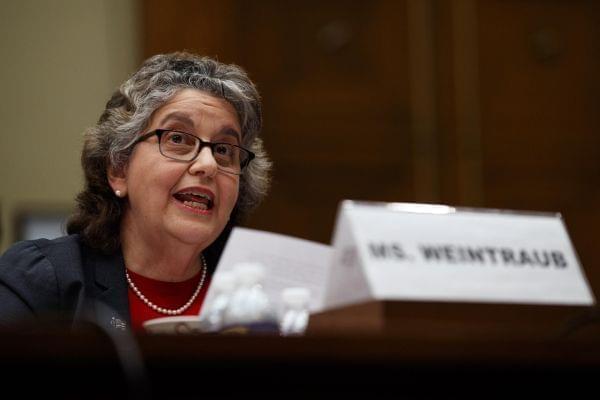 Federal Election Commission Commissioner Ellen Weintraub testifies on Capitol Hill in Washington in May.