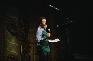 Nick Offerman on stage.