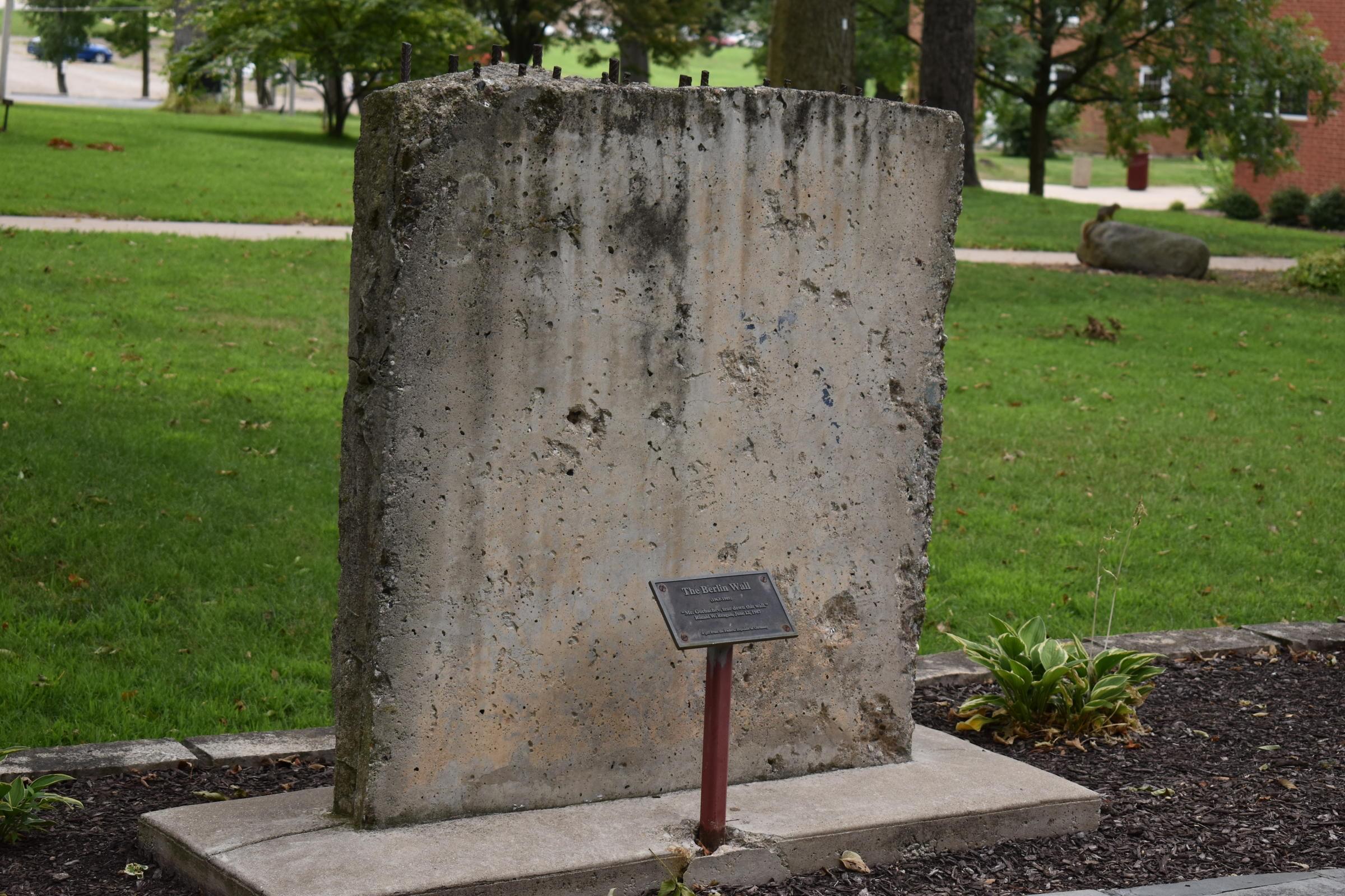 A Portion Of The Berlin Wall Is At Reagan's Alma Mater In Illinois - WILL News - Illinois Public Media