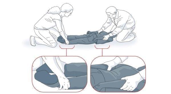 This illustration of a "prone" restraint came from a Minnesota Dept. of Education report on commonly-used restraints, and was featured in a 2014 ProPublica report. Minnesota enacted regulations to limit the use of prone restraint. 