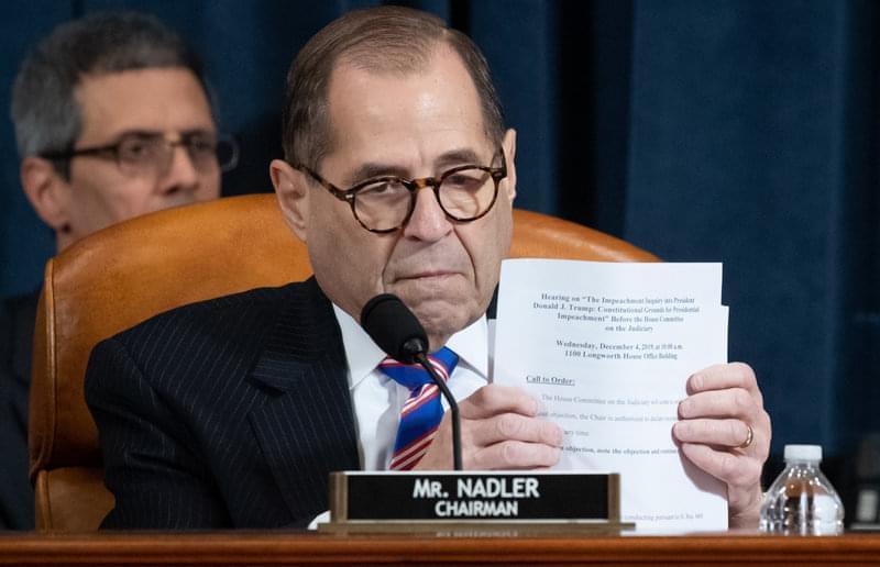 House Judiciary Chairman Jerrold Nadler, D-N.Y., hears testimony from constitutional scholars on Dec. 4. 