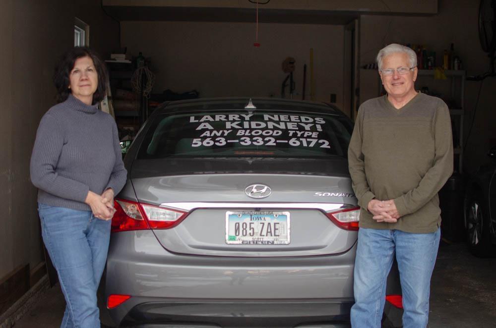 Bettendorf, Iowa, resident Larry Burkholder and his wife, Ellen