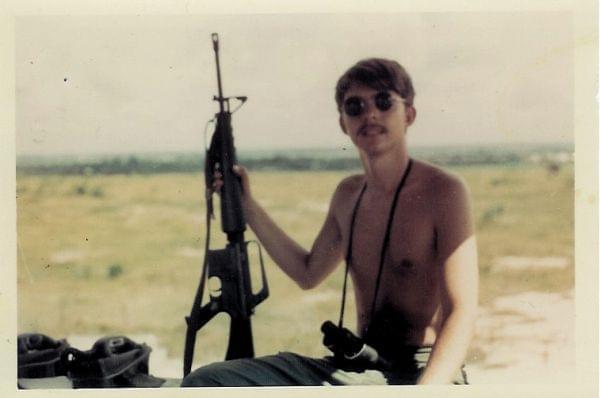 Jimmy McDowell poses for a photo while serving in Vietnam.