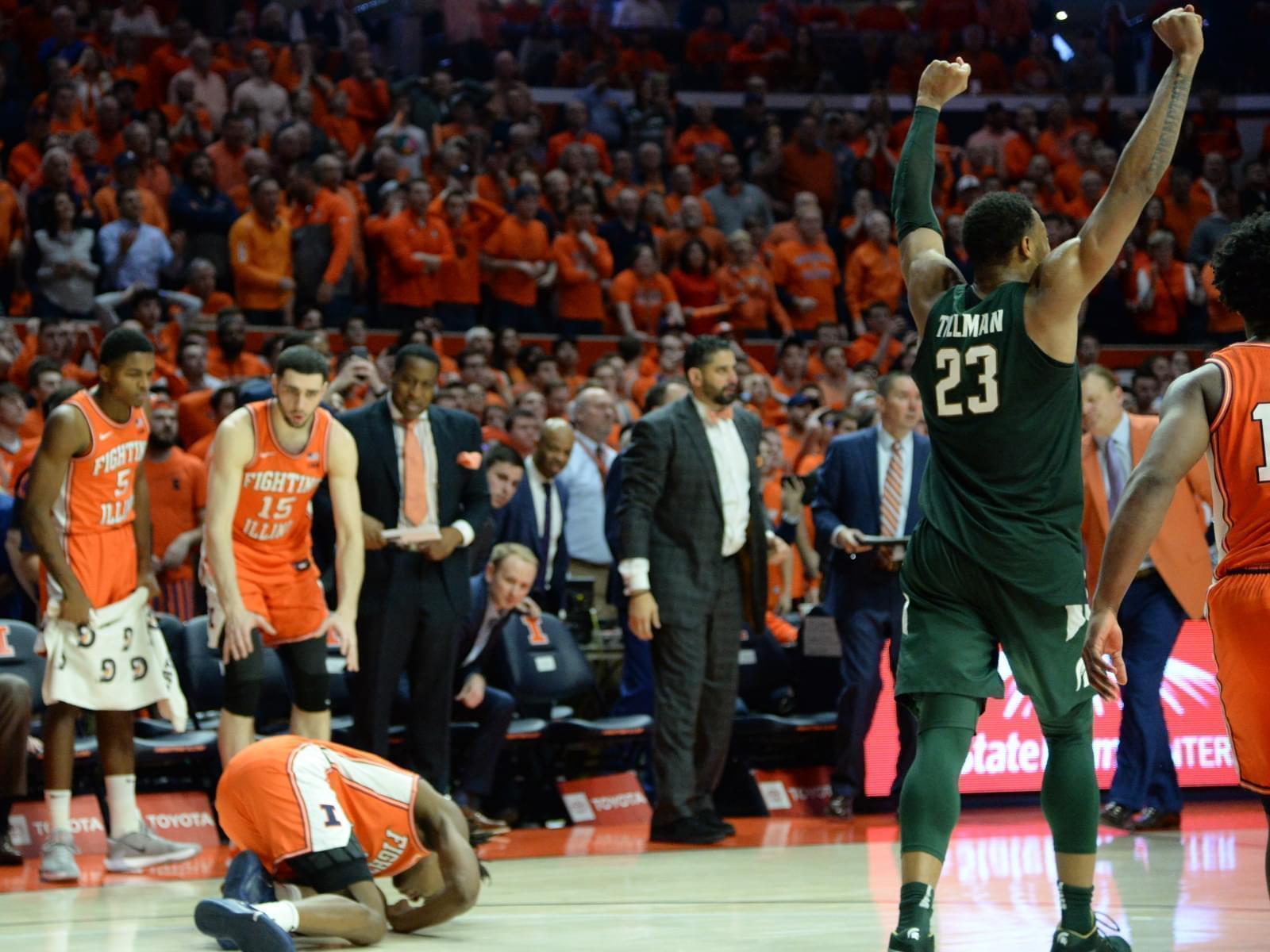 Illini And Dosunmu Fall 70 69 To Michigan State News Local State