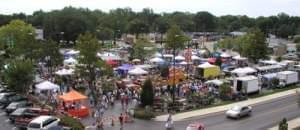 a view of the Farmer's Market in Urbana